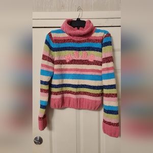 Girl's MUDD Pink Striped Sweater
